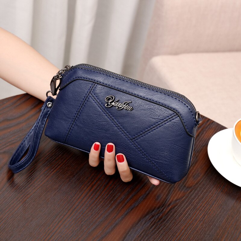 Vrouwen Tas Eenvoudige En Royale Pu Single-Schouder Cross-Body Bag Veelzijdige Boekentassen: 5 a sapphire blue