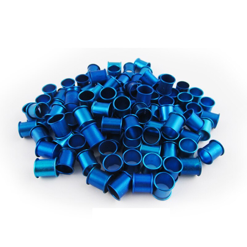 1000 pcs 8 mm Duif voet ringen Aluminium Ring Vogels identificatie gereedschap 5 kleuren Vogel gereedschap
