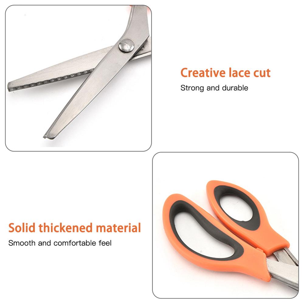 Stainless Steel Pinking Shear Tailor Sew Dress Making Scissors Tool