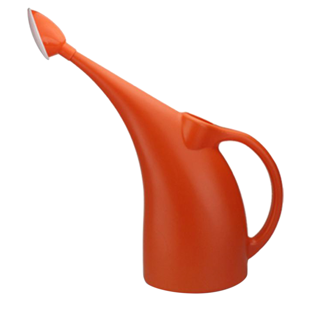 Regadera de jardinería de pico largo, 1,5 2,5 L, para regar plantas de flores, plantas en macetas para interiores y hogares, plantas colgantes, jardines al aire libre: Gris claro
