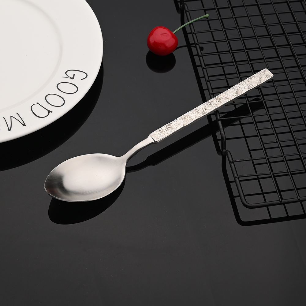 Silver Matte Flatware Cutlery Set Silver Dinner Set Classic Restaurant 304 Stainless Steel Kitchen Wedding Dinnerware Tableware