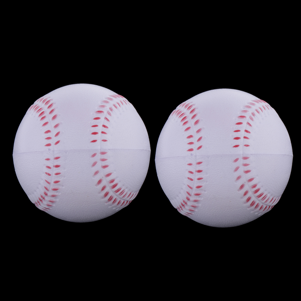 2x Soft Baseball Ball 3.5'' Foam Filled Rounders Softball Practice Base Balls