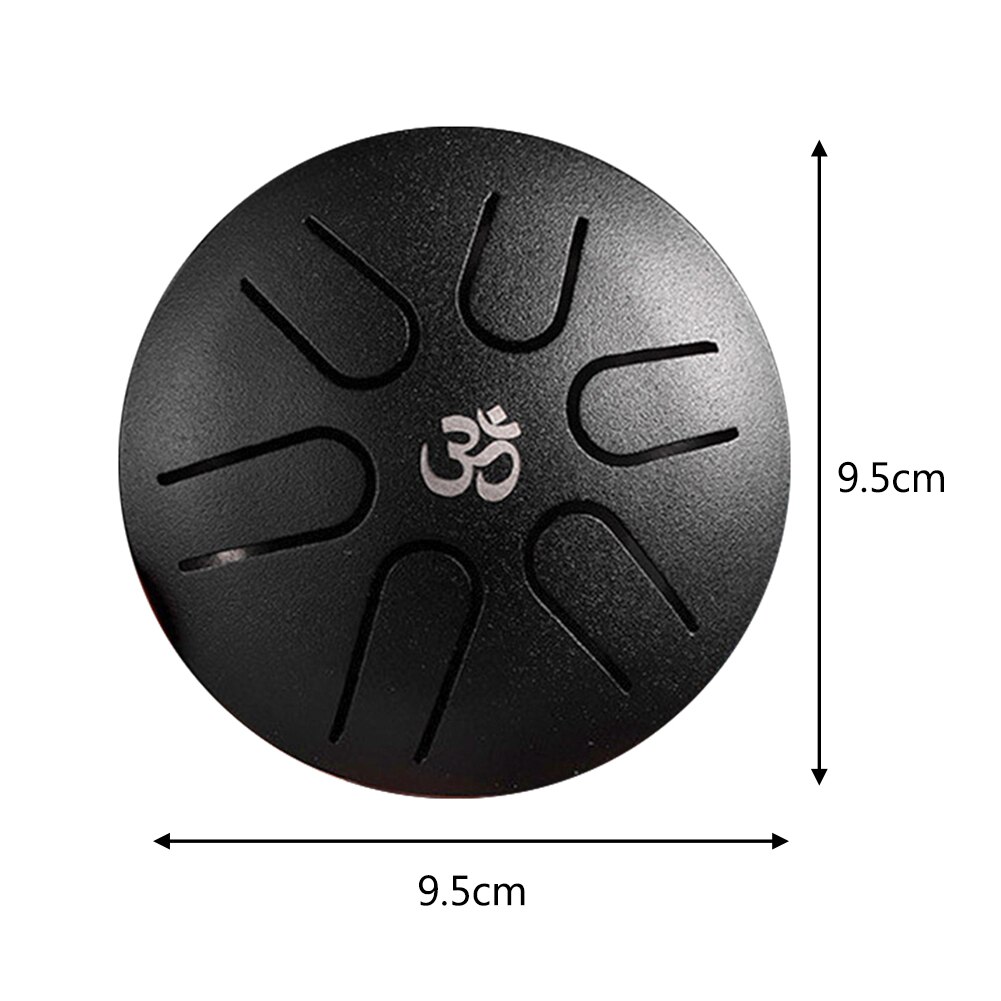 Pocket Ethereal Drum 3 inch 6 Tone Steel Tongue Drum Mini Hand Pan Drum with Drumsticks Portable Percussion Music Instrument: 3 inch 6 Tone Type C