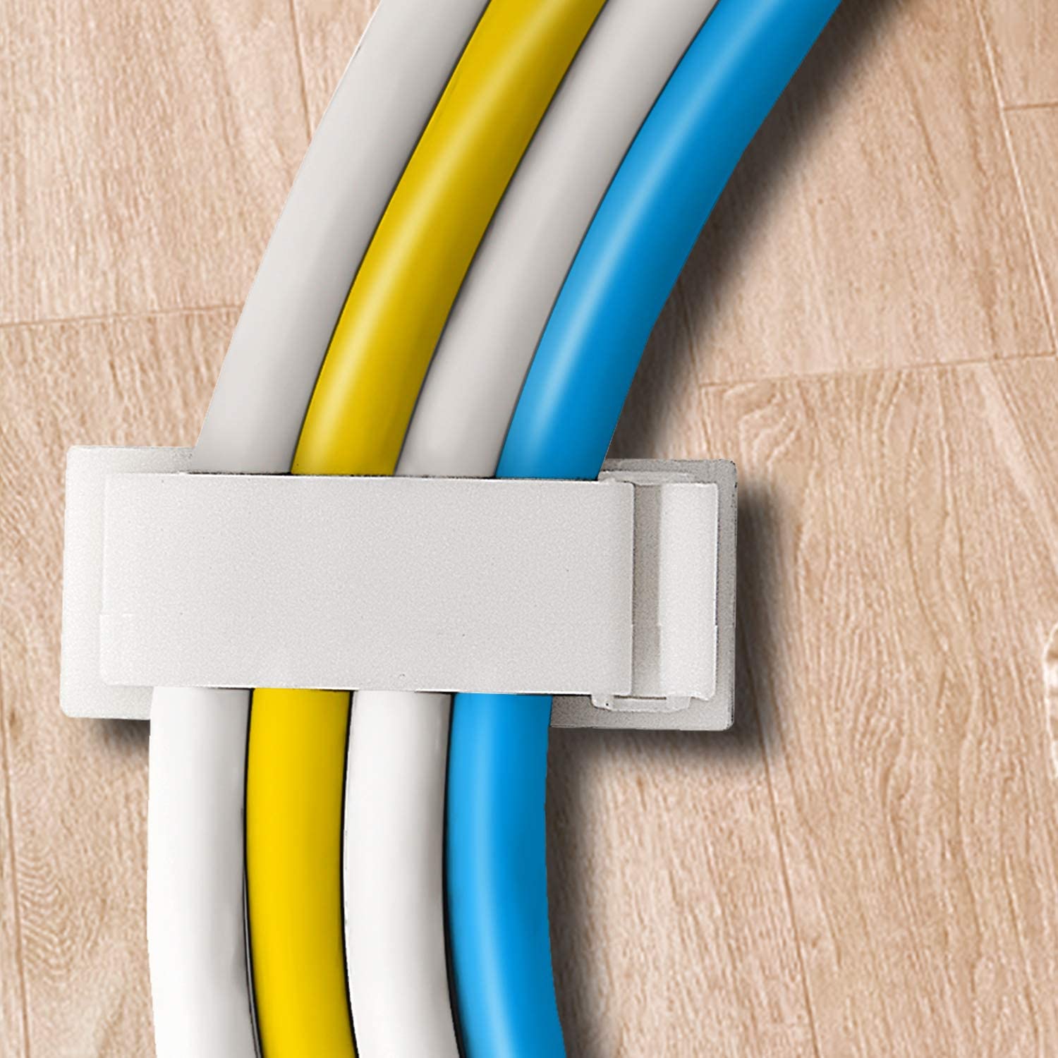 Self Adhesive Cable Management Clips Cable Organizers Wire Clips Cord Holder for TV PC Laptop Ethernet Cable Desktop Home office