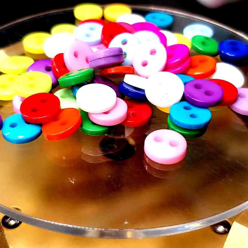 Hl 200Pcs 8Mm Candy Kleur Plastic Knoppen Kid 'S Kleding Naaien Accessoires Diy Ambachten