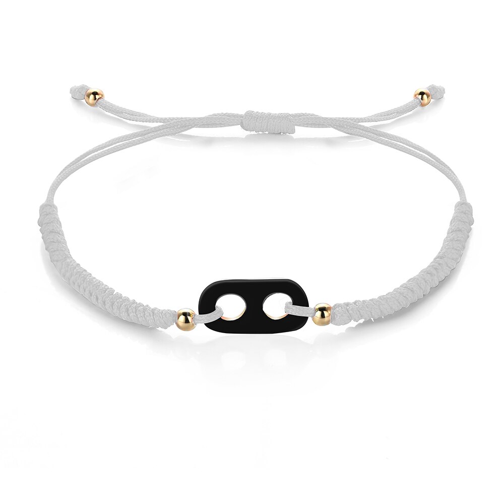 Neue H Schwein Nase Regenbogen Seil Kette Armbinde Für Frau Mann Sommer freundlicher Leuchtstoff Armbänder schmuck: B177-10