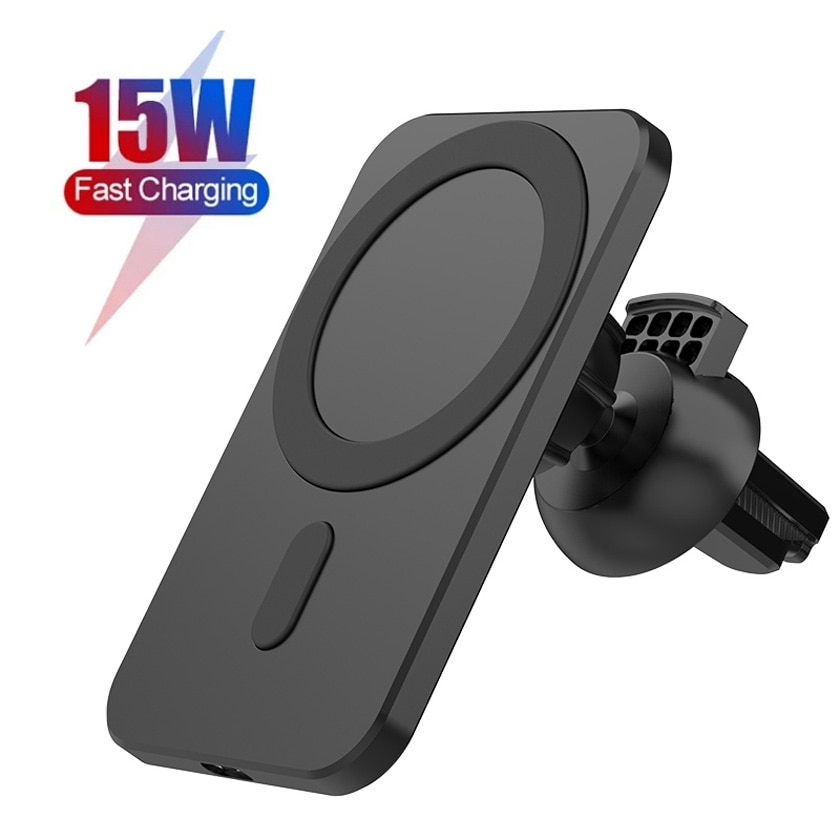 15W Auto Drahtlose Ladegeräte Für iPhone 12 Pro Max Mini Montieren Drahtlose Schnelle Magnetic Charging Drahtlose Ladegerät Auto Telefon halter