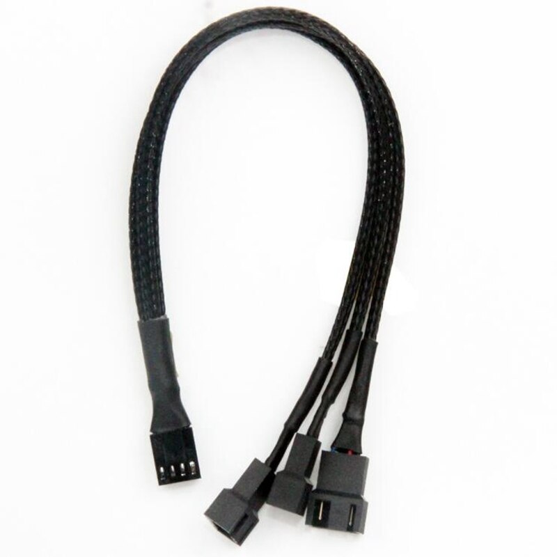 Computer Pc 4 Pin Fan Extension Power Kabel 1 Tot 3 Converter Voor Computer Atx Case 4-Pin/3-Pin Cooling Fan Kabel