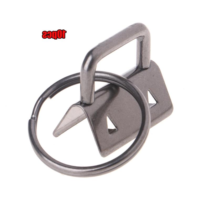 10Pcs Key Fob Hardware 25mm keychain Split Ring For Wrist Wristlets Cotton Tail Clip HX6D: 5 inches
