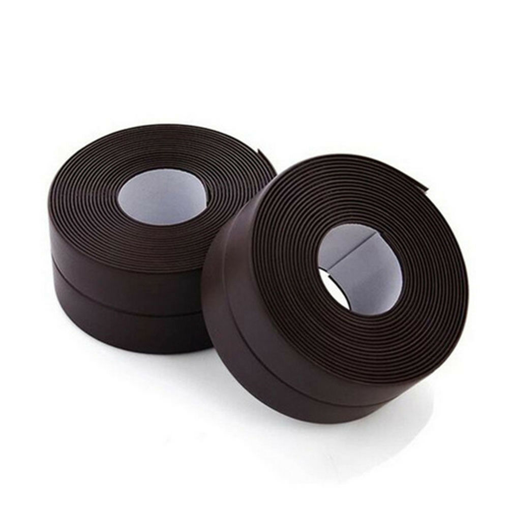 Multifunctionele Rand En Hoek Guard Dekking Baby Veiligheid Bumper Waterdicht Keuken Gom Accessoires: Bruin