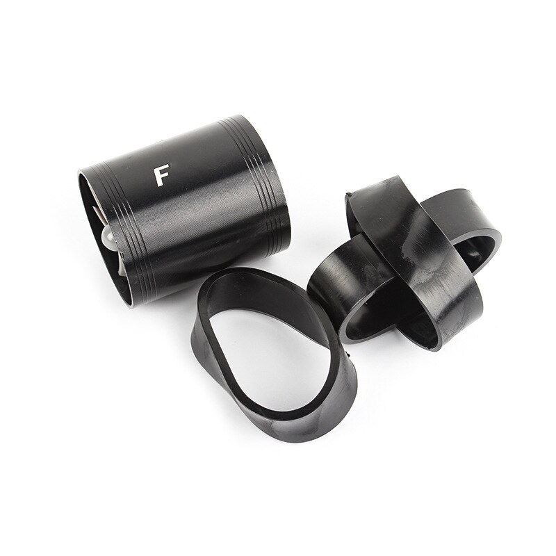 Car Turbocharger Modified Metal Auto Turbo Kit Double-sided Turbo Intake Turbo Car Engine Turbocharger: black