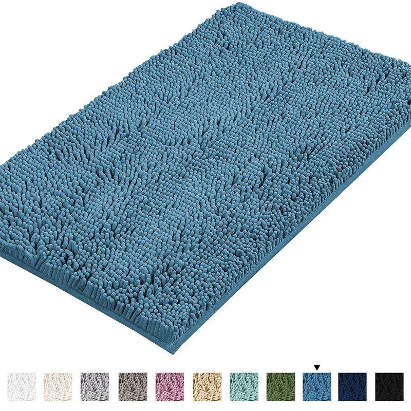 Chenille Carpet Soft Pluch Bedroom Bedside Rugs Absorbent Non-slip Bathroom Accessories Foot Mats Entrance Door Mat Home Decor