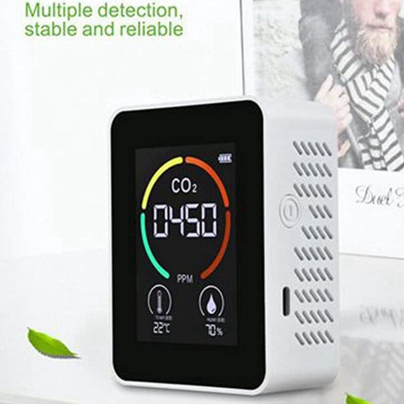 Air Monitor CO2 Carbon Dioxide Detector Air Temperature Humidity Monitor Quick Measuring Meter For CO2 CNIM