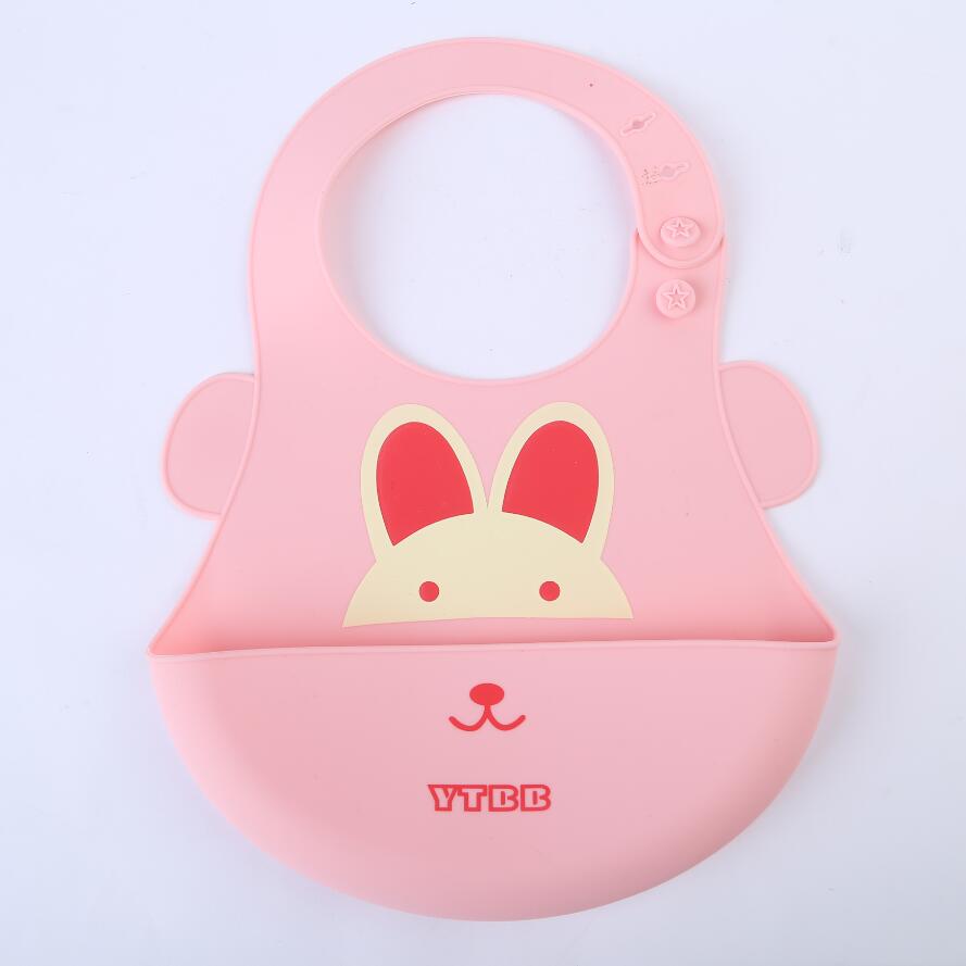 Cartoon Baby Silicone Bibs Waterproof Toddler Kids Adjustable Food Bib Baby Feeding Stuff Burp Cloth Boy Girl Bibs Apron Baberos