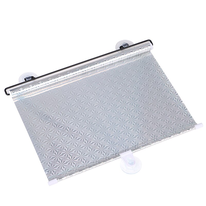 Various Car Windshield Retractable Sun Shade Stop UV Sun Into The Car Keep Cool: Silver