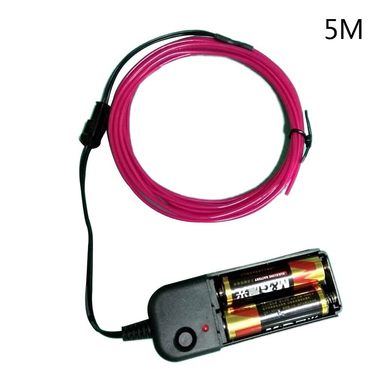 Glow EL Wire Cable LED Neon Christmas Dance Party DIY Costumes Clothing Luminous Car Light Ball Festivial Decoration: 7