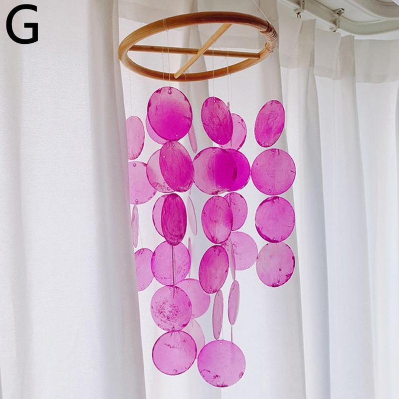 Campana de viento colgante para decoración de jardín, cascabel de viento de 50cm en 8 colores, estilo nórdico para oficina, habitación de niños y guardería: G