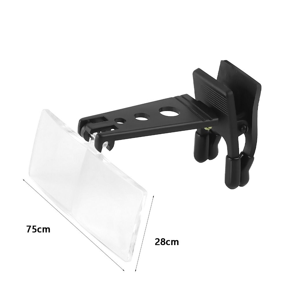 Opvouwbare vergrootglas handsfree verstelbare vergrootglas lichtbril leesbril clip-on bril
