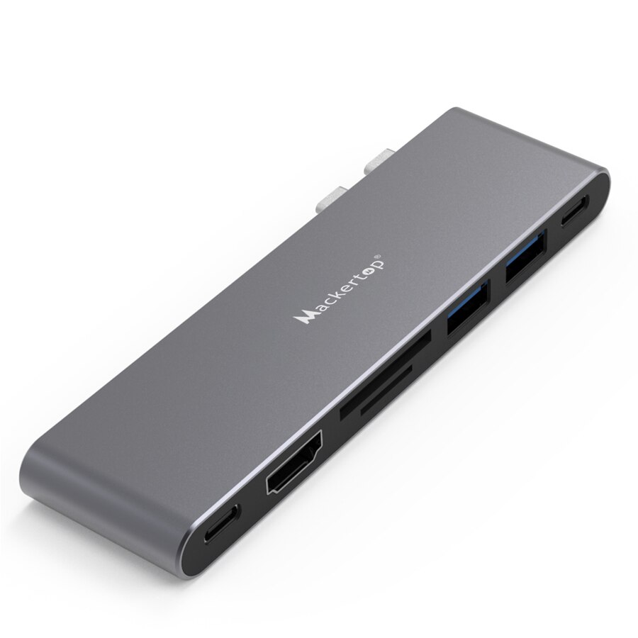 Tipo c adaptador para macbook pro, 7 em 2 multiport usb c hub compatível com macbook ar, macbook pro 2020-2016 13 "16": Default Title