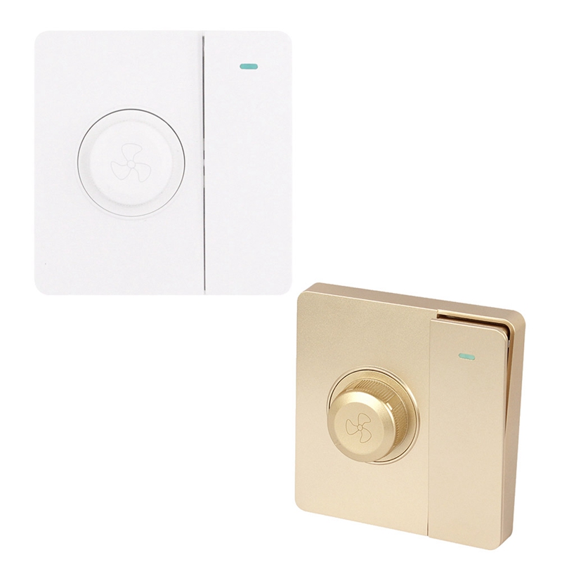 Fan Switch Electric Fan Stepless Speed Regulation with Switch, Ceiling Fan Governor, with Speed Regulation Switch
