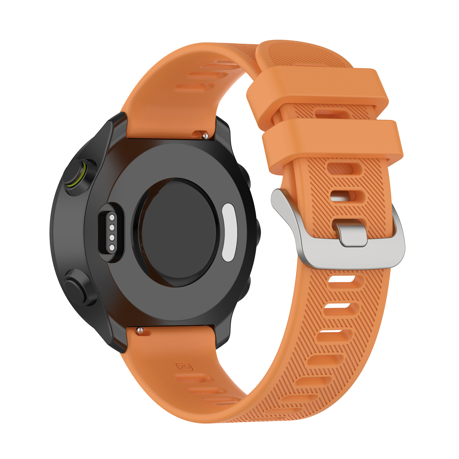 Correas de reloj de 20mm para Garmin Forerunner 158 venu sq/venu, pulsera deportiva de silicona para Polar Ignite, correas de reloj para Forerunner 55: Red black