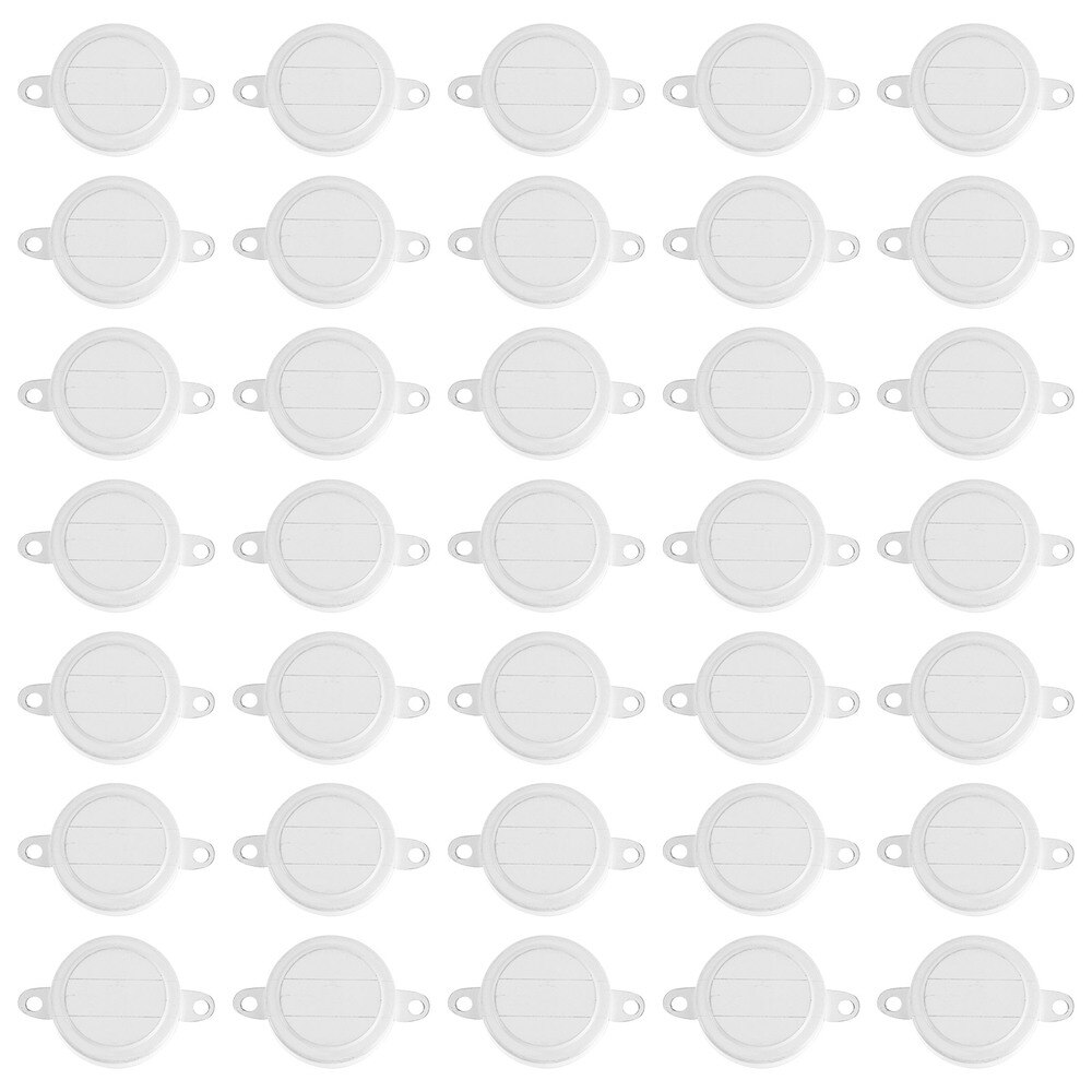 80Pcs Oil Drum Seal Caps Iron Covers Waterproof Sealing Lids White: White