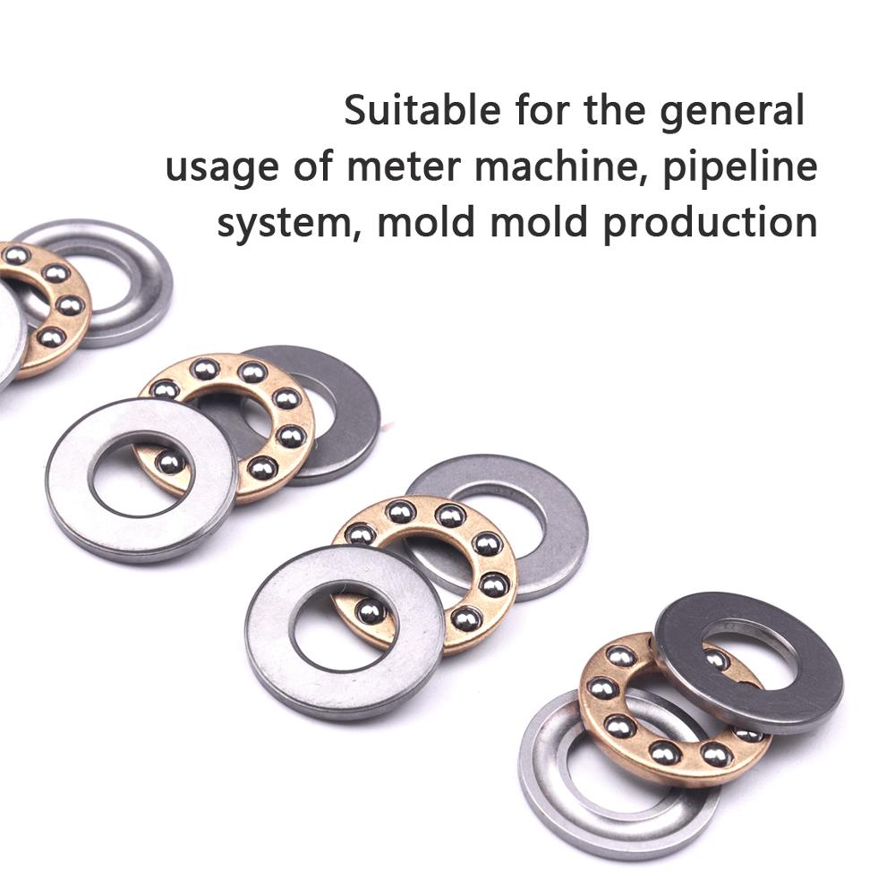 4 st högprecision miniatyr axialkullager  f8/f9/f10 metall axiella kullager set 8mm/9mm/10mm för hårdvara tillbehör