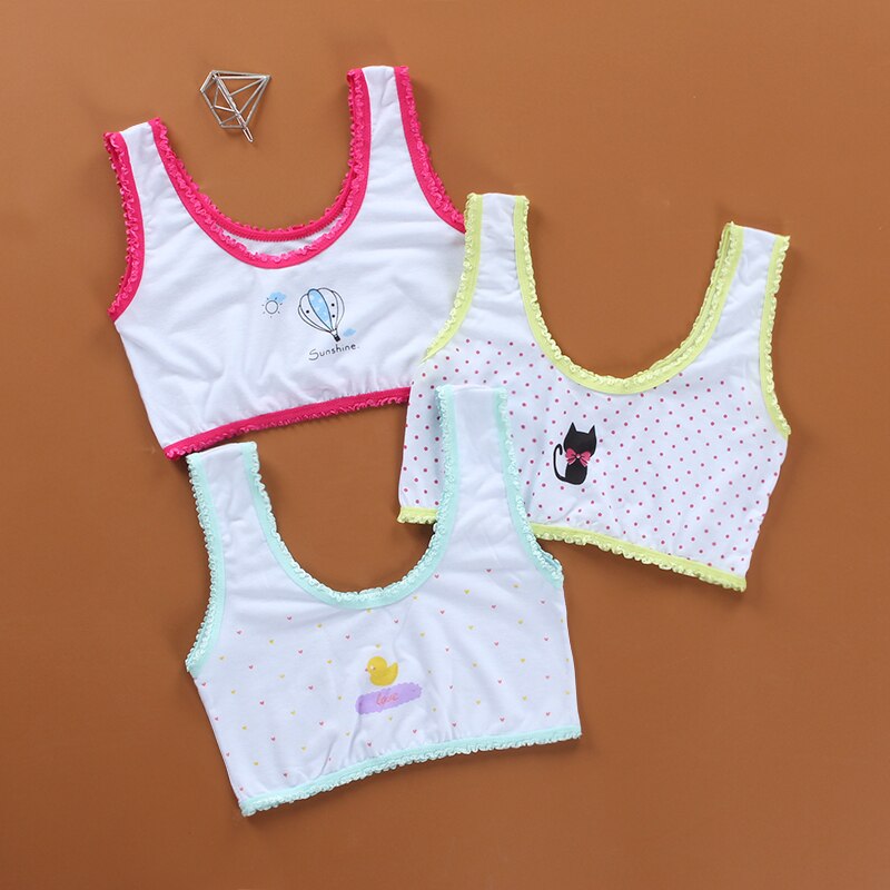 Spetsväst underkläder bh barn spandex 8-12 år liten flickas stora flickas pubertet tonåring barn sommar assorterad 1 st