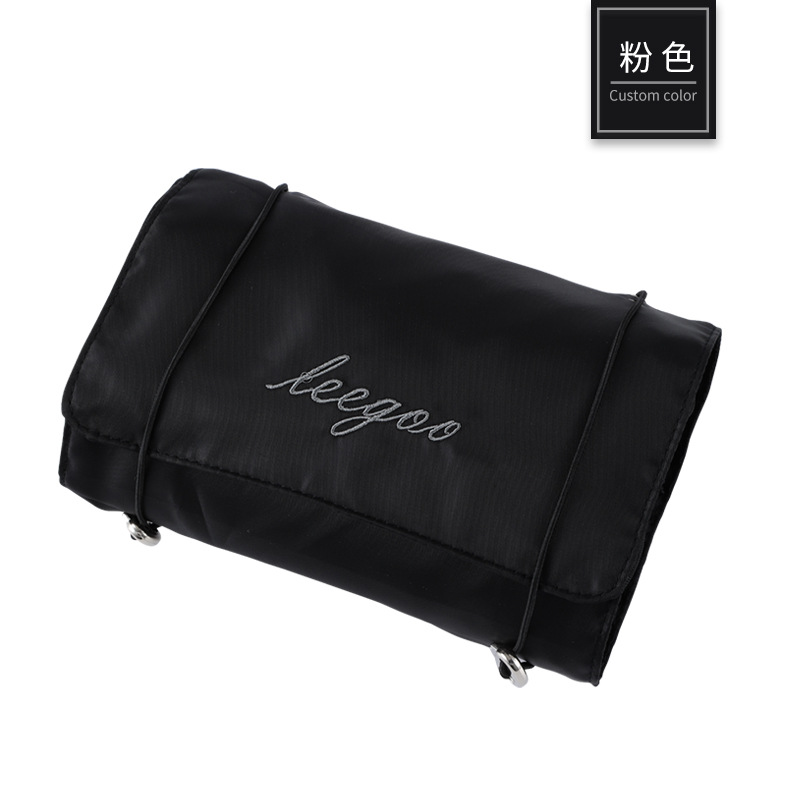 4 In 1 Detachable Makeup Bag Women Zipper Mesh Large Capacity Cosmetics Pouch Foldable Portable Travel Wash Storage Bag: SKY BLUE
