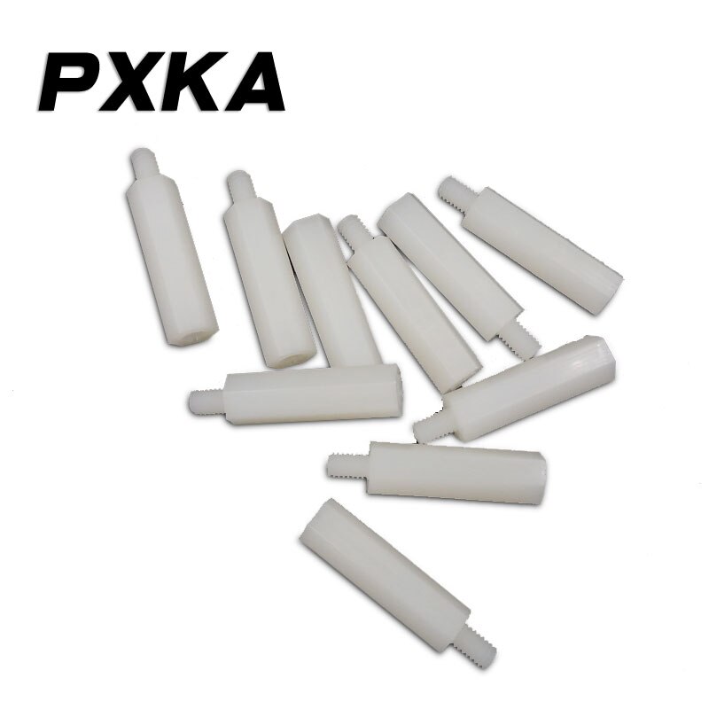 【Single head M2.5】Nylon stud Hexagon isolation column Plastic screw Plastic nylon column