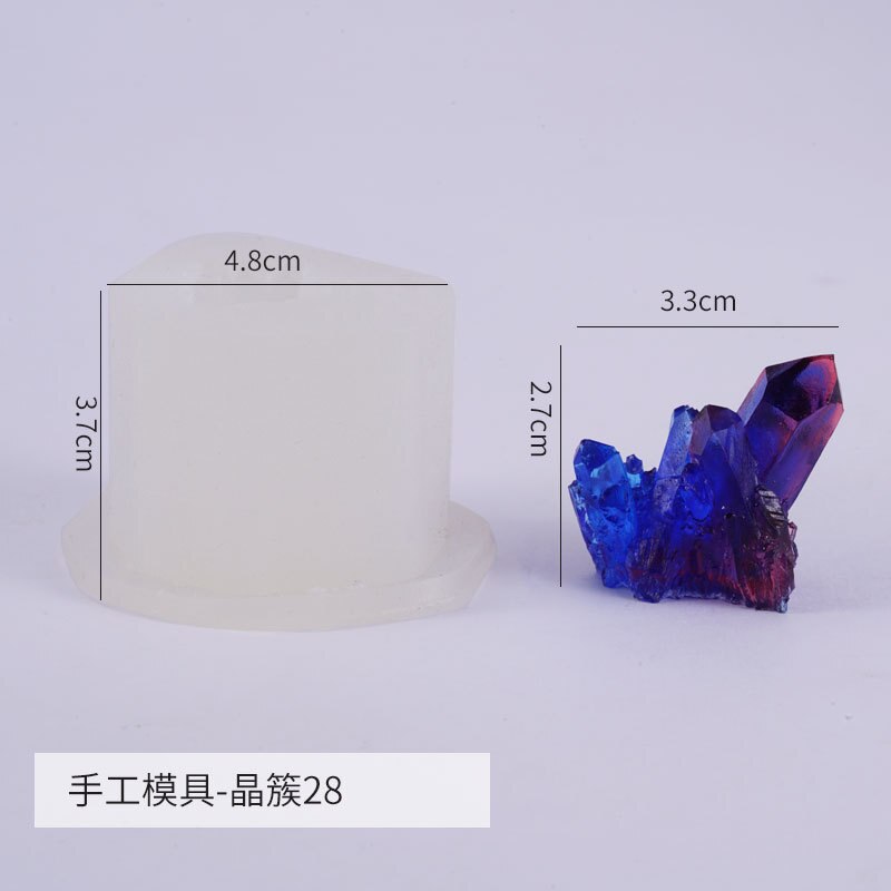 Quartz Mold Crystal Shards Silicone Mold Agate Crystal Resin Faux Crystal Making Jewelry Accessories Epoxy Resin Jewelry: 28