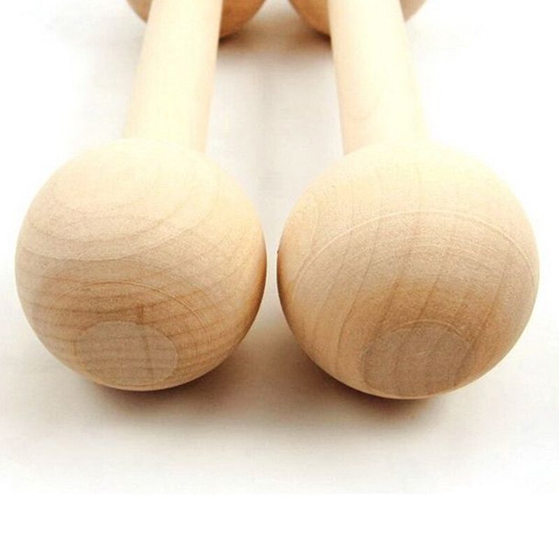 Kindergymnastiek dans fitness producten, milieuvriendelijke houten primaire kleur kleine halters