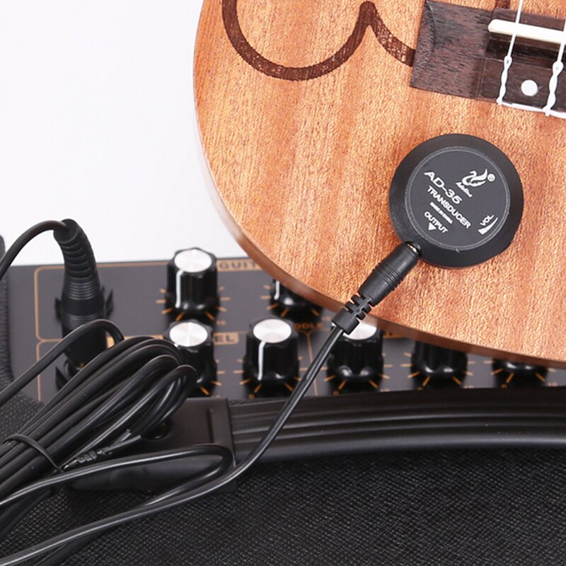 AD-35 Mini Sound Pick-up Piezo Amplifier Transducer Stick Piezo Pickup for Acoustic Guitar Ukulele Violin Cello Banjo