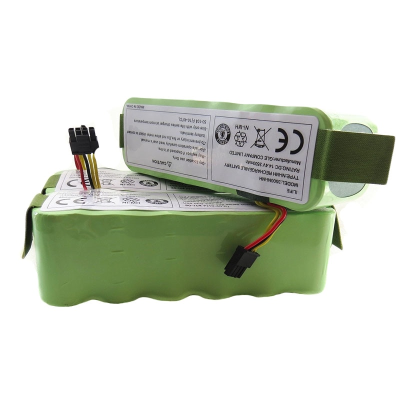 Batteri för kitfort  kt504 haier  t322 t321 t320 panda  x500 x580 x600 ecovacs spegel  cr120 dibea robot dammsugare 3500 mah