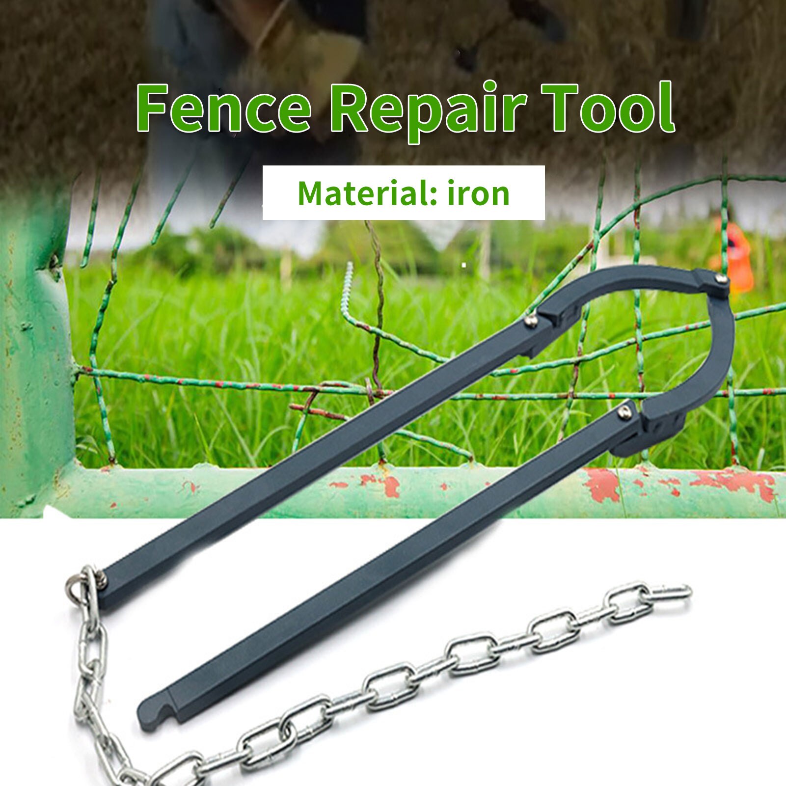 Slack Fence Fixing Tighten Tool Anti-rust Painted Garden barbed wire fence repair tool fence holder manual patcher Reinforcer