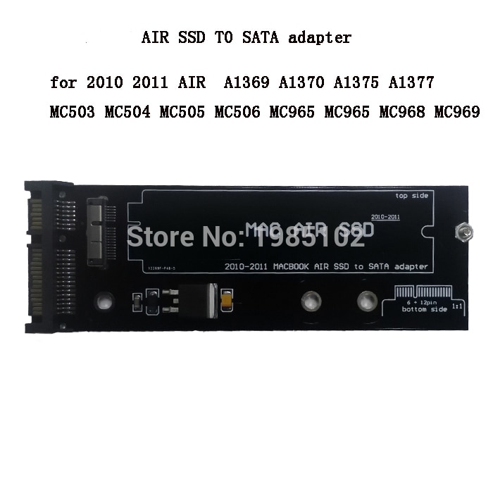 AIR SSD NAAR SATA adapter VOOR AIR a1370 a1369 SSD