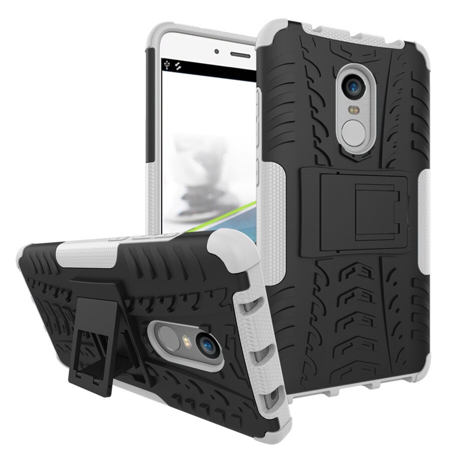 Peaktop Shockproof Armor Case For Xiaomi Redmi Note 4 Case Silicon Stand Cover 5.5" Protective Phone Case For Redmi Note 4X