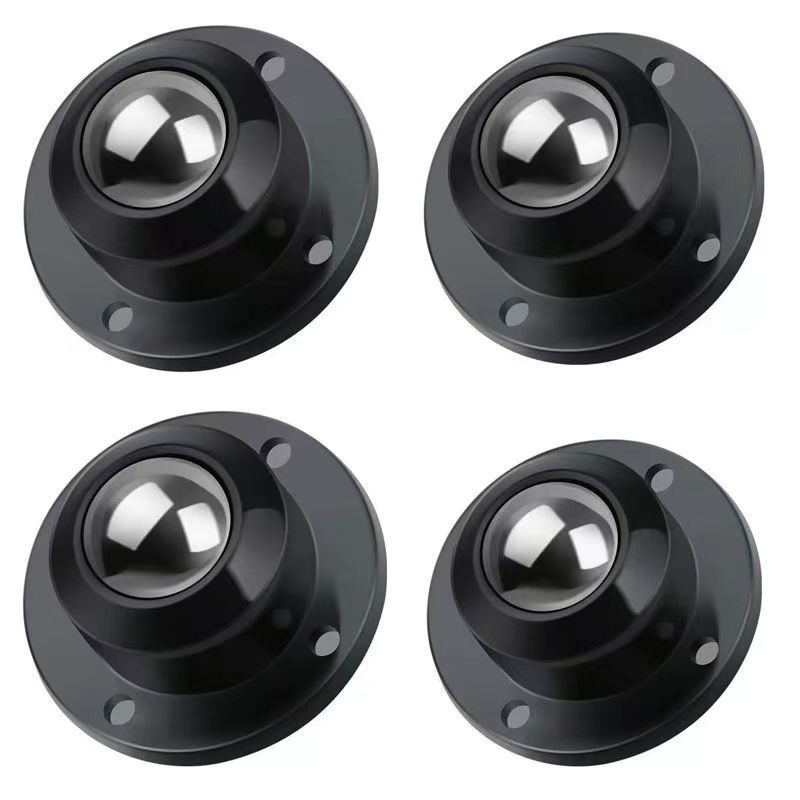 Rodízios para móveis pesados Rodas, polia autoadesiva, aço inoxidável, rolamento de carga forte, roda universal, rotação de 360 °, 4pcs