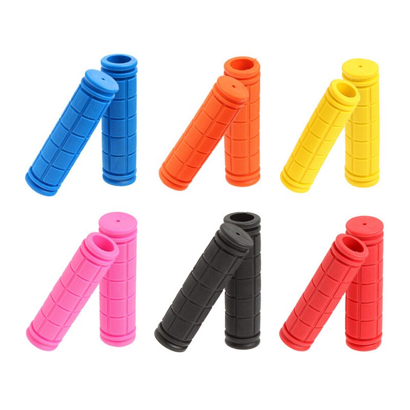 1 pair Grips Rubber MTB Road Bike Grips Handle End Bar Cycling BMX Fixed Gear Handlebar Grips Fixie Bike Parts Non-slip Bar