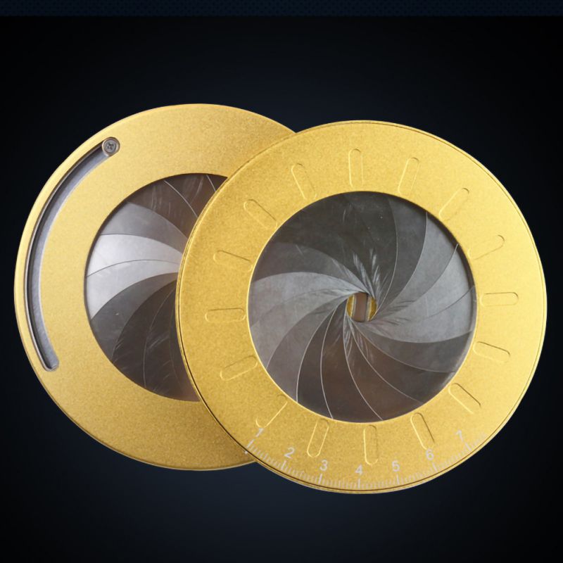 High Multi-function Stainless Steel Adjustable Drawing Ruler Disc Drawing Round Tool