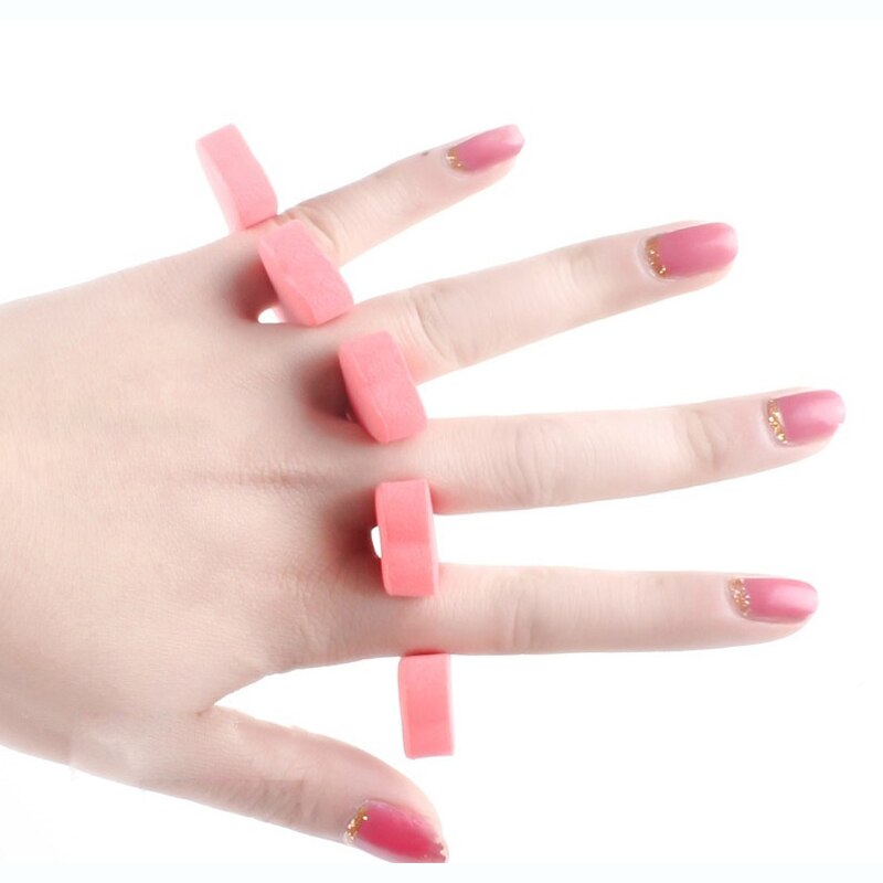 5/10/30/50 stk tåseparatorer finger fod svamp fingerpleje blød gel uv polish manicure pedicure nail art værktøjer