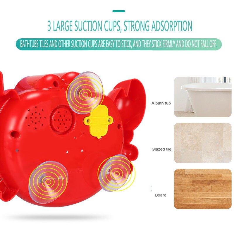 Bathing Partner Bubble Machine Bathroom electric music spit bubble crabChildren's bath toys