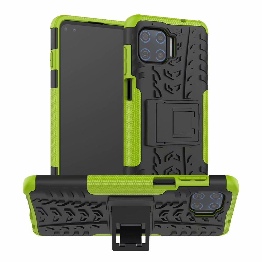 Hybrid Telefoon Voor Motorola Moto G 5G Plus Hard Case + Gehard Glas Armor Soft Gel Skin Protection Motorola een 5G Silicon Covers: green / Only Case