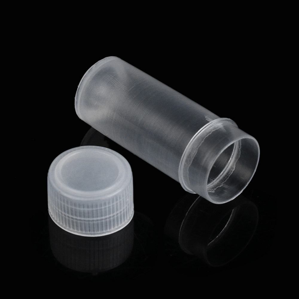 10/20PCS 5ml Plastic Sample Mini Small Vial Bottle Test Tube Lab Storage Containers translucent Sample Bottle Container