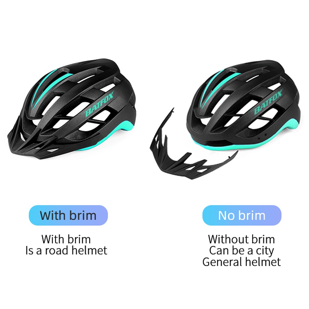 Adult Fietshelm Lichtgewicht Verstelbare Helm Mountain Racefiets Helm Met Afneembare Zonneklep Quick-Release Unisex