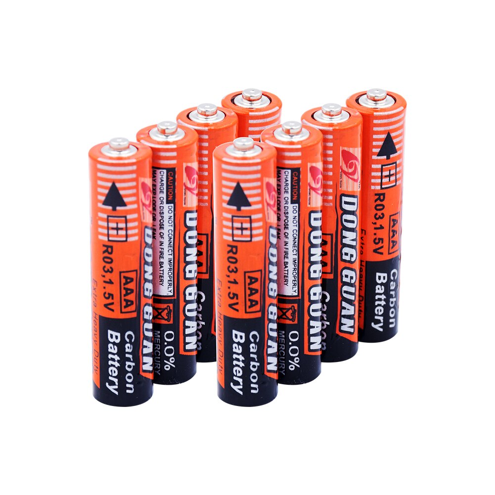 4-20 sztuk węgiel cynk sucha bateria 1.5v aaa LR03 E91 bateria jednorazowa bateria alarm zabawkowy zegar waga kalkulator baterie: 8  sztuk