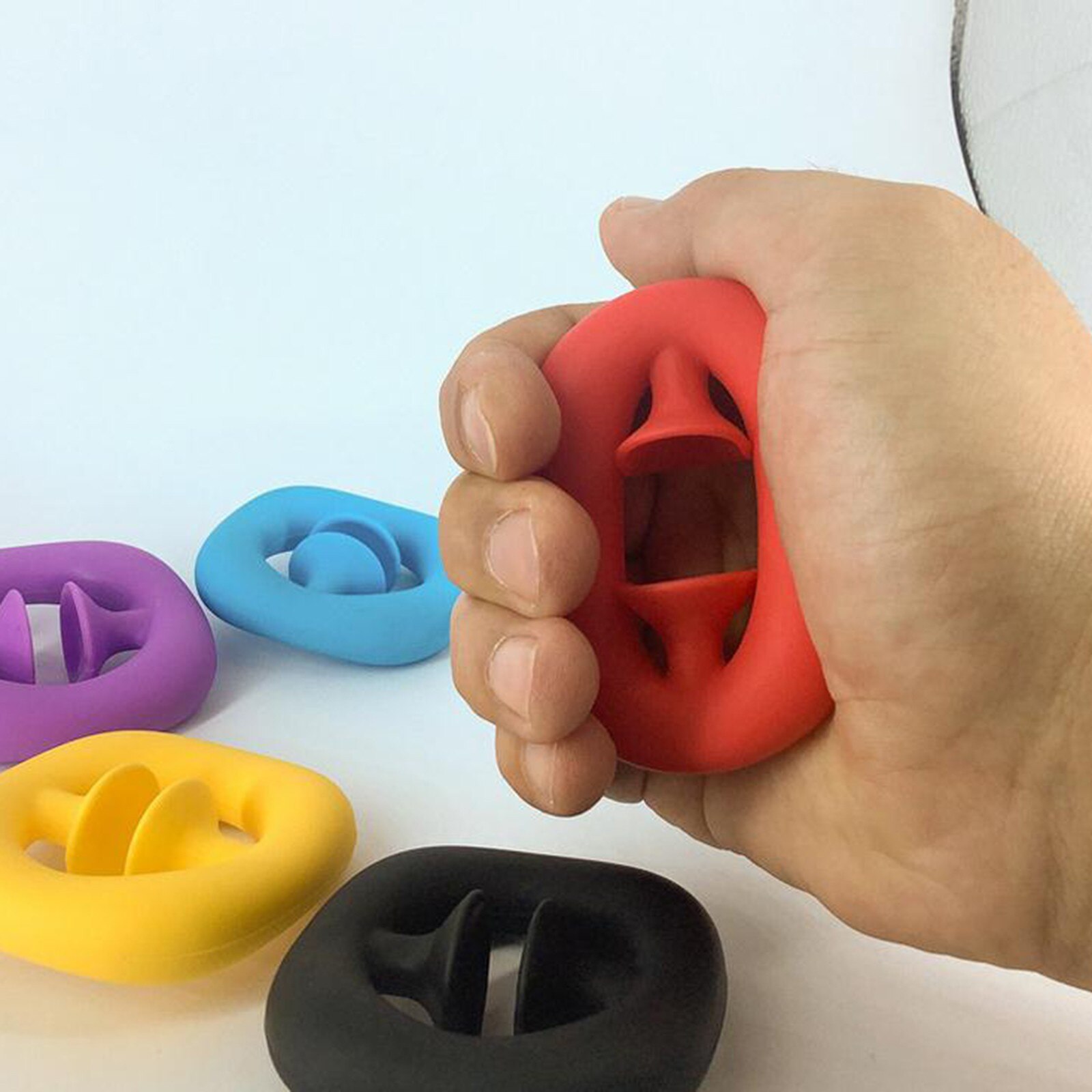 Anti-stress Finger Hand Grip Autism Special Needs Stress Reliever Anxiety Relief Toys Extrusion Sensory Pinching Ball Fidget Toy