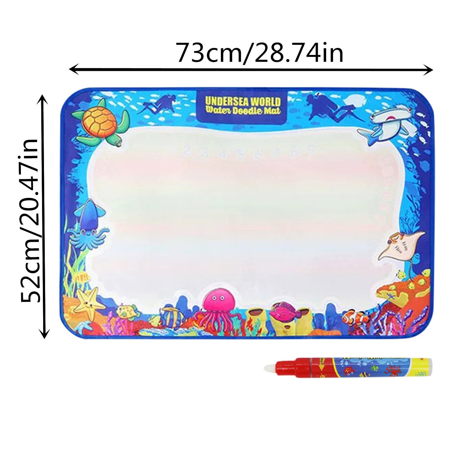 Magic Water Drawing Mat Kids Painting Writing Doodle Board Children Drawing Pens Stamps Set Board Coloring Books C01