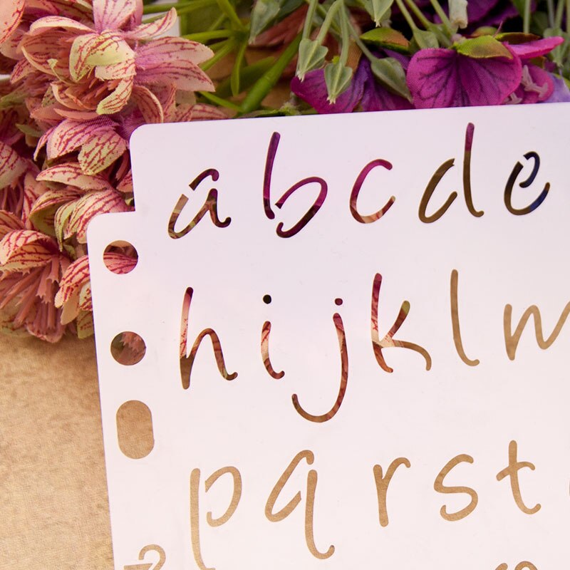 Letter Number Layering Painting Template Stencil for DIY Scrapbooking Photo Album Decorative Embossing Cards Craft Mold