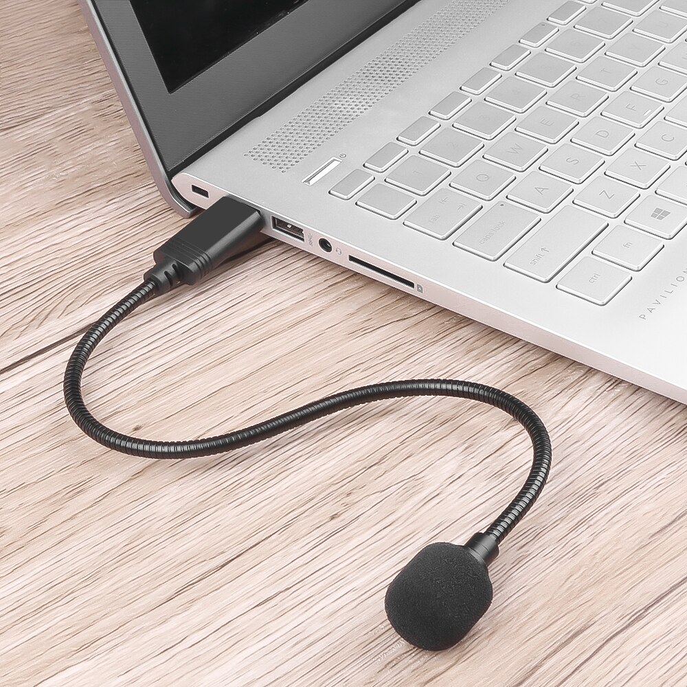 Flexible USB Microphone Noise Cancelling Mic Portable Studio Speech Audio External USB Microphone for PC Computer Laptop Mac